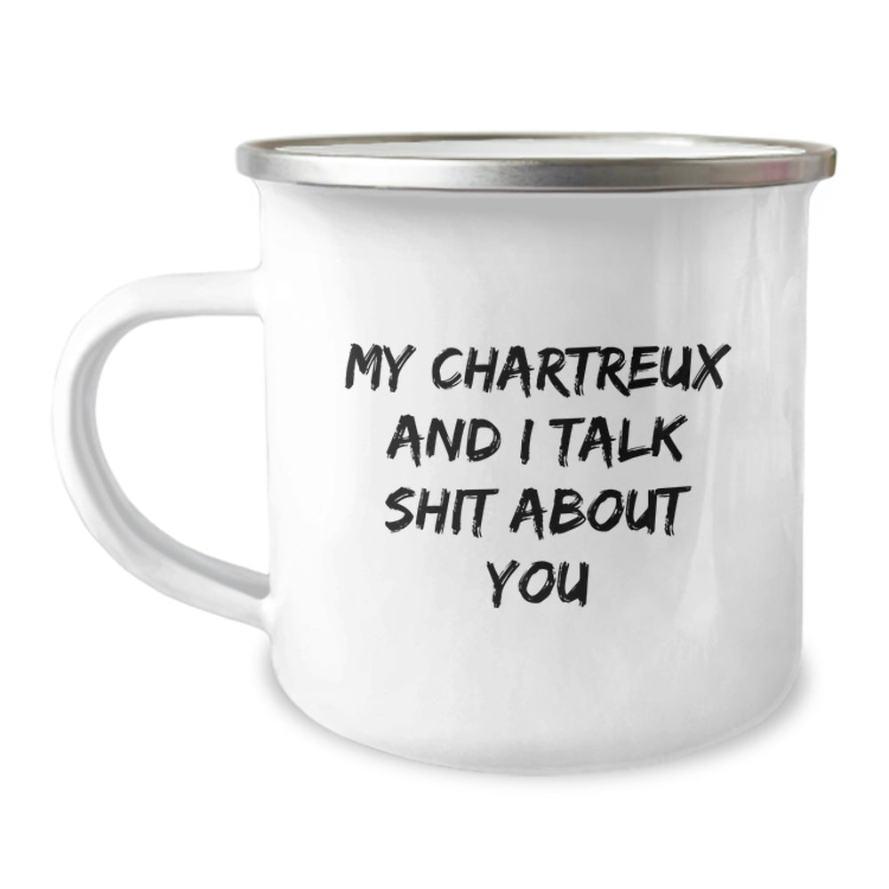 Gifts from Friends for Chartreux Cat Lovers - Funny Camping Mug for Christmas Unique Gifts - Image 1