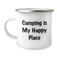 Load image into Gallery viewer, Camping Adventure Gifts from Friends, Unique Camping Mug for Men, Women, or Family - Camping Is My Happy Place - Image 1
