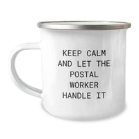 Load image into Gallery viewer, Funny Postal Worker Camping Mug Gift for Men, Unique Graduation Unique Gifts from Friends to Coworkers - Image 1