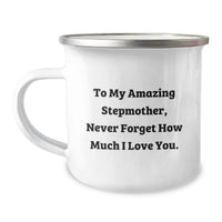 Load image into Gallery viewer, Gifts from Family to My Amazing Stepmother - Cute Graduation Stepmother Camping Mug - Stepmother Gifts for Her - Image 1