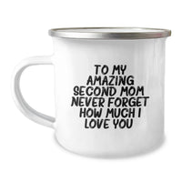 Load image into Gallery viewer, Gifts from Family to My Amazing Second Mom, Funny Second Mom Camping Mug, Perfect for Graduation Unique Gifts - Image 1