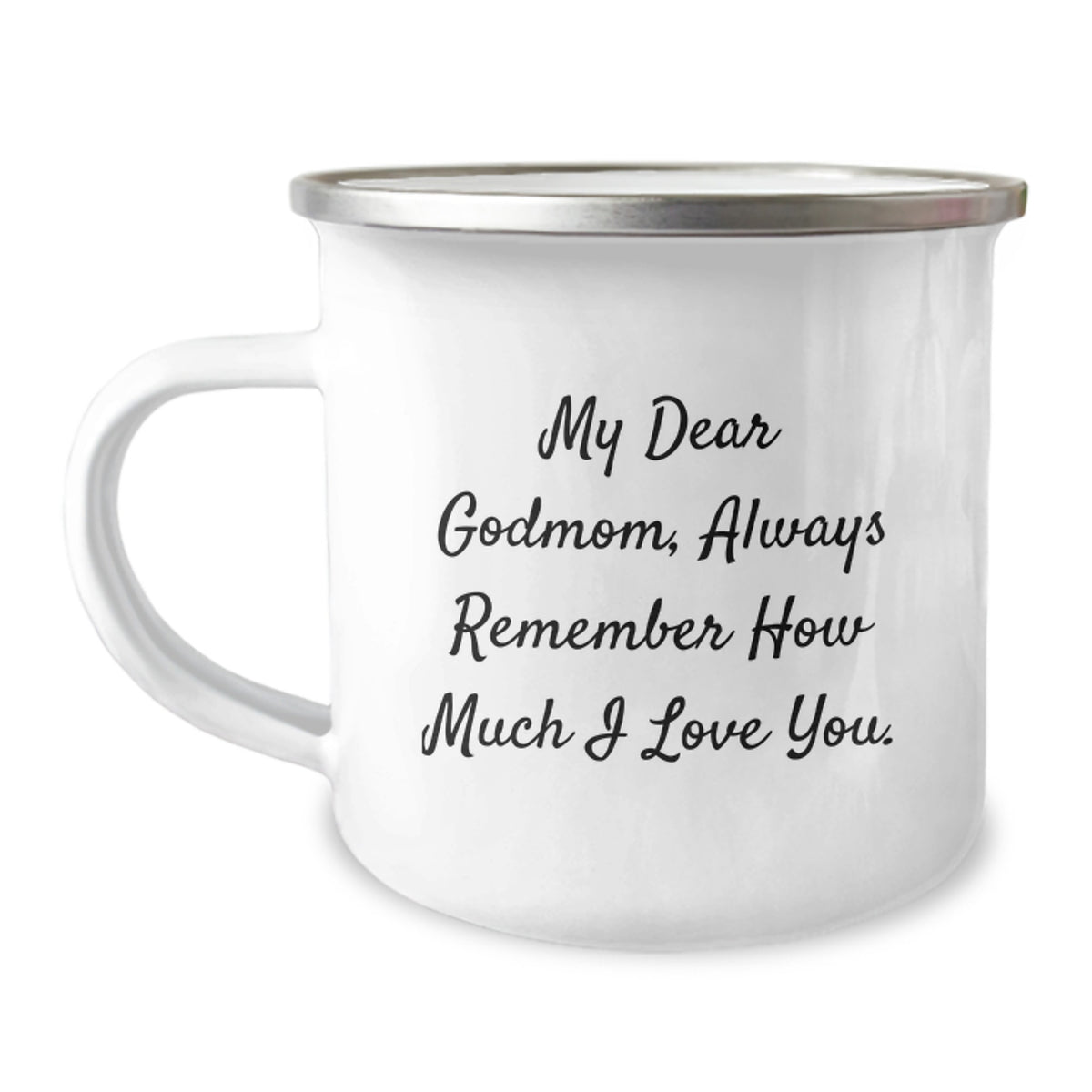 Funny Godmom Gifts from Family, My Dear Godmom, Always Remember How Much I Love You. Christmas Camping Mug for Godmom, Funny Godmom Mugs, Gifts for Godmom - Image 1