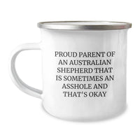 Load image into Gallery viewer, Funny Australian Shepherd Dog Gifts from Proud Parents to Men - Camping Mug for Graduation Unique Gifts - Image 1

