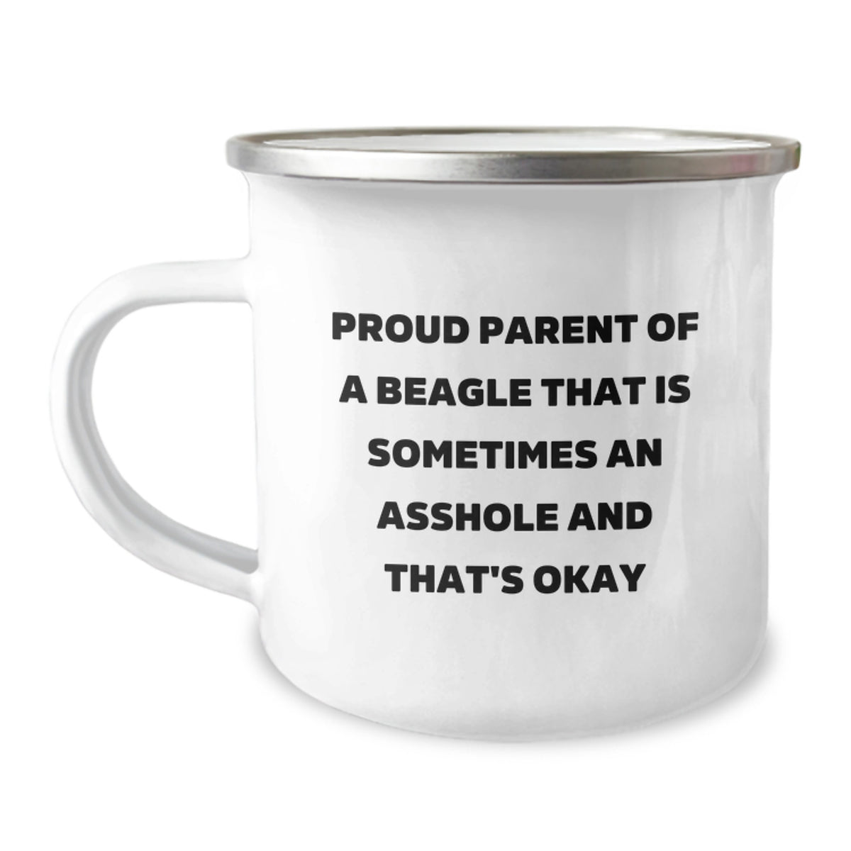 Beagle Dog Lover Gifts from Men to Friends - Proud Parent Quote, Camping Mug for Graduation, Funny Gift for Beagle Dog Owners - Image 1