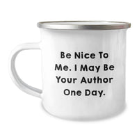 Load image into Gallery viewer, Author Quotes Funny Camping Mug Gifts from Friends for Graduation Unique Author Gifts - Image 1