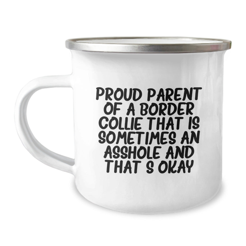 Funny Border Collie Dog Gifts from Men to Friends - Proud Parent Mug for Graduation, Camping, and Outdoor Enthusiasts - Image 1