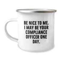 Load image into Gallery viewer, Funny Compliance Officer Camping Mug Gifts from Friends to Compliance Officers - Image 1