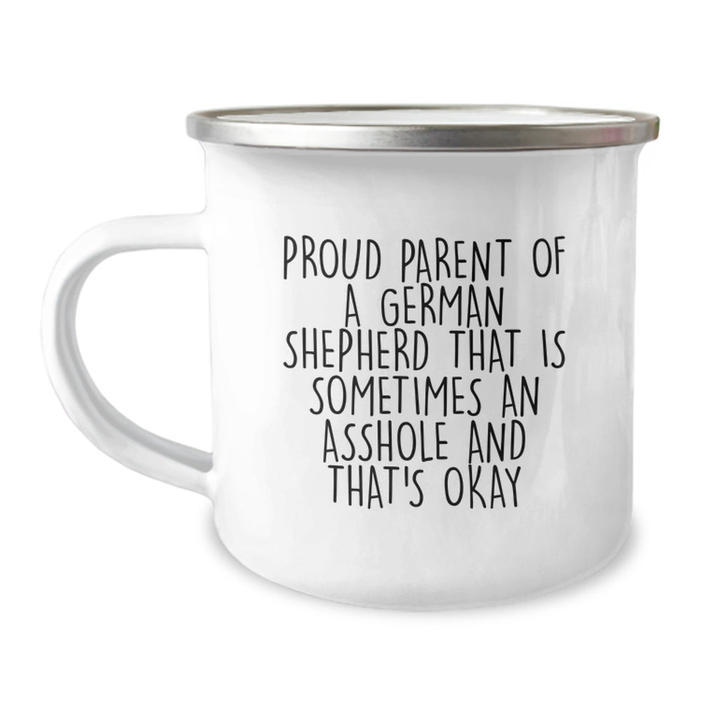 Funny German Shepherd Dog Lover Gifts from Dad to Son or Daughter for Christmas Unique Presents for Men or Women - Proud Parent Mugs - Image 1