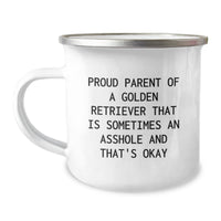Load image into Gallery viewer, Golden Retriever Dog Gifts, Funny Camping Mug for Proud Parents, Gifts from Friends, Gifts for Golden Retriever Dog Lovers, Inspiring Graduation Unique Gifts - Image 1
