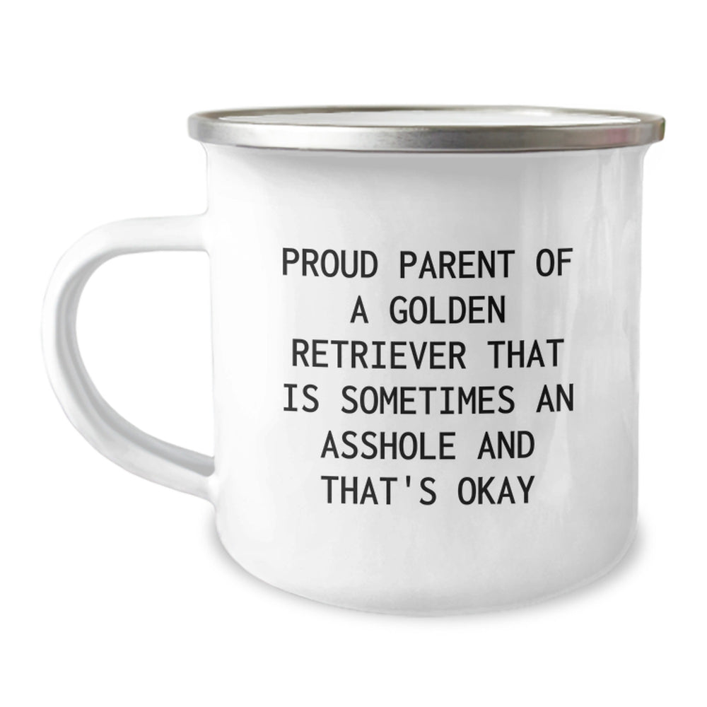 Golden Retriever Dog Gifts, Funny Camping Mug for Proud Parents, Gifts from Friends, Gifts for Golden Retriever Dog Lovers, Inspiring Graduation Unique Gifts - Image 1