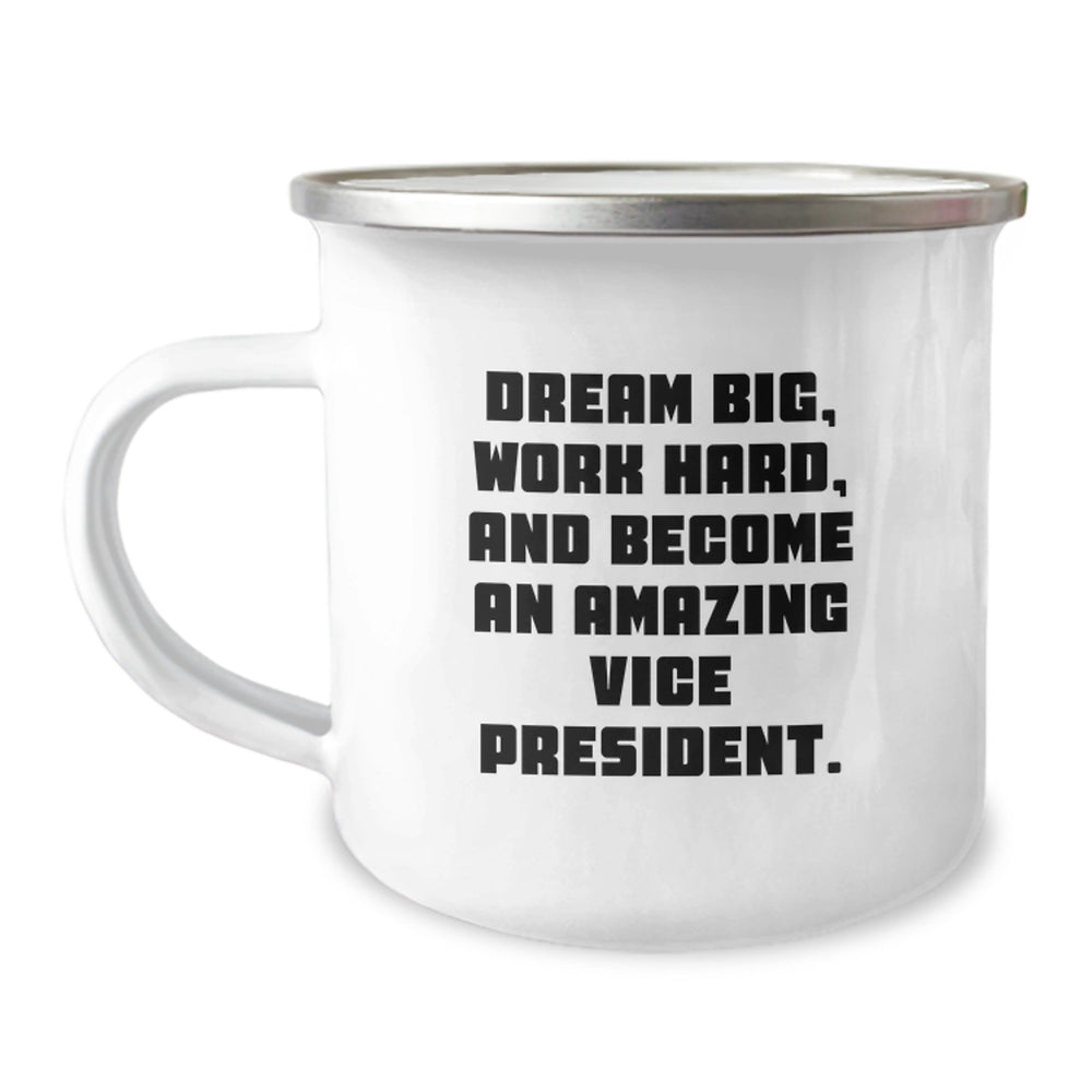 Funny Vice President Gifts from Friends, Unique Christmas Unique Gifts for Vice President, Amazing Camping Mug - Image 1