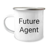 Load image into Gallery viewer, Funny Agent Christmas Unique Gift Unique Camping Mug for Agent Friends and Family to Cheer Them Up - &#39;You&#39;re a Future Agent, Keep Going!&#39; - Image 1
