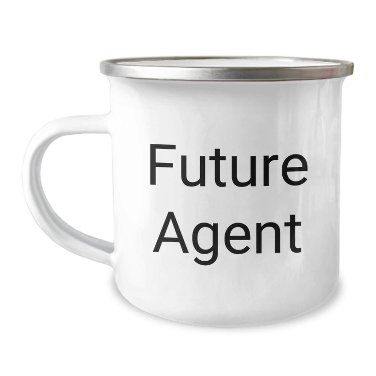 Funny Agent Christmas Unique Gift Unique Camping Mug for Agent Friends and Family to Cheer Them Up - 'You're a Future Agent, Keep Going!' - Image 1