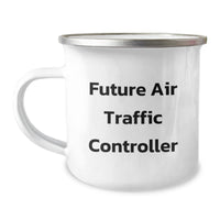 Load image into Gallery viewer, Funny Inspirational Gifts from Friends for Air Traffic Controller Men Christmas Unique Mugs - Future Air Traffic Controller Camping Mug - Image 1
