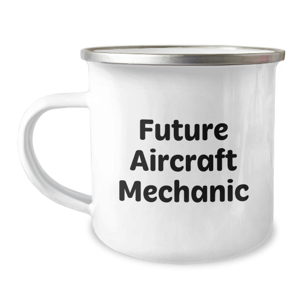 Funny Inspirational Gifts for Future Aircraft Mechanic Men from Friends - Unique Aircraft Mechanic Camping Mug with Quote - Image 1