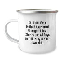 Load image into Gallery viewer, Funny Apartment Manager Camping Mug, Gift from Friends to Apartment Manager, Christmas Unique Gifts for Men, Women, Family - Image 1
