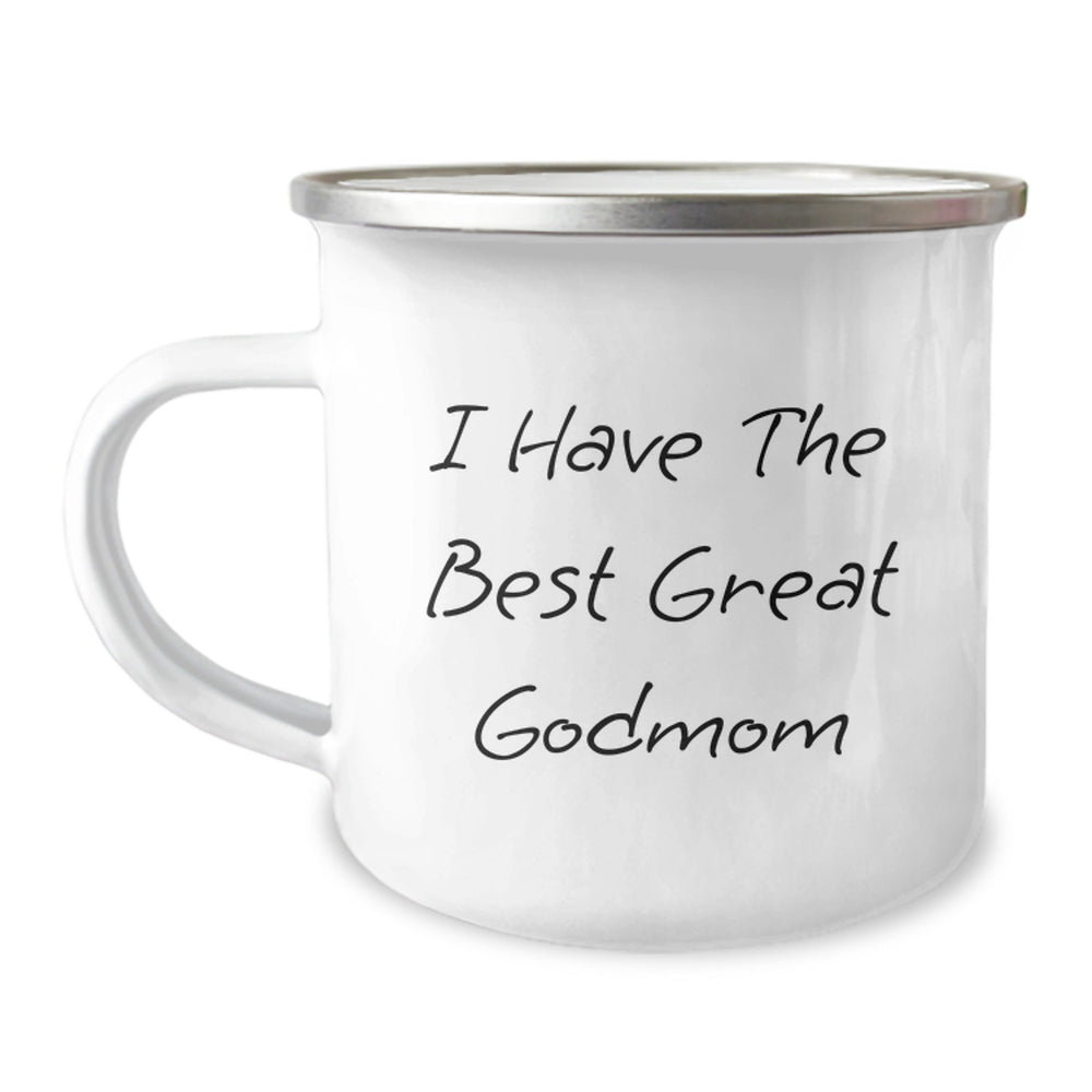 Funny Godmom Gifts from Men - I Have The Best Great Godmom Camping Mug for Graduation, Unique Gifts for Godmom - Image 1