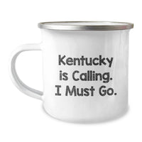 Load image into Gallery viewer, Funny Kentucky Gifts from Family, Birthday Unique Gifts for Kentucky Men, Kentucky Is Calling Mug - Image 1