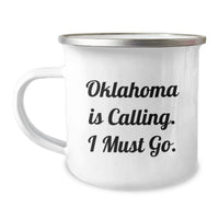 Load image into Gallery viewer, Oklahoma Camping Mug, Funny Quote, Ideal Gift for Oklahoma Fans, Gifts from Friends for Graduation Unique Gifts for Her - Image 1