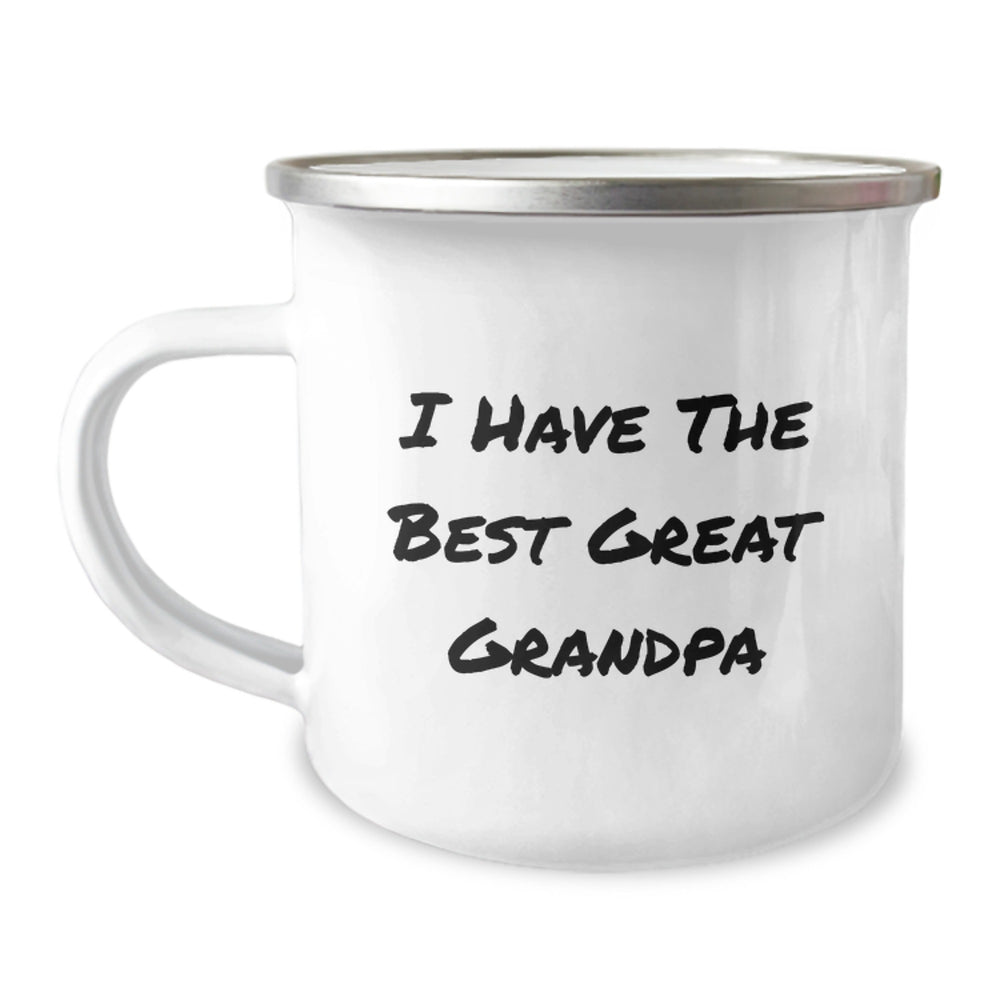 Funny Grandpa Quotes Camping Mug Gifts for Great Grandpa Men, Unique Christmas Unique Gifts from Family - Image 1