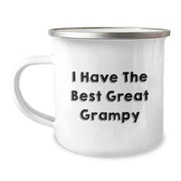 Load image into Gallery viewer, Funny Grampy Gifts from Men, Unique Camping Mugs for Grampy&#39;s Graduation, &#39;I Have The Best&#39; Printed Stainless Steel Mug - Image 1

