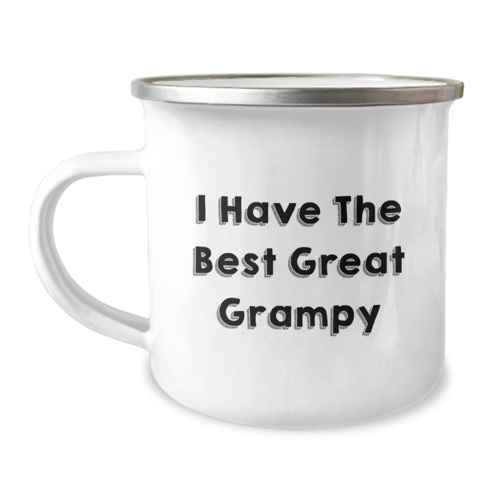 Funny Grampy Gifts from Men, Unique Camping Mugs for Grampy's Graduation, 'I Have The Best' Printed Stainless Steel Mug - Image 1
