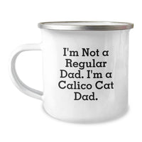 Load image into Gallery viewer, Calico Cat Dad Gifts for Men - Funny Camping Mug, Unique Christmas Memorable Presents from Dad to Calico Cat Lover Friends - Image 1
