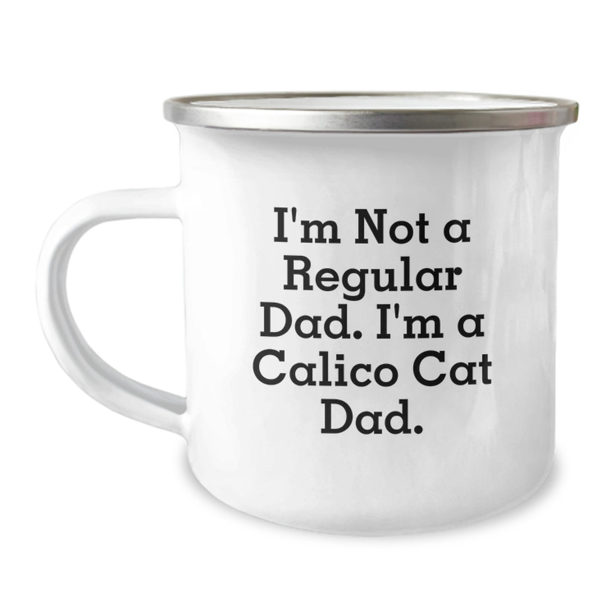 Calico Cat Dad Gifts for Men - Funny Camping Mug, Unique Christmas Memorable Presents from Dad to Calico Cat Lover Friends - Image 1