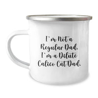 Load image into Gallery viewer, Dilute Calico Cat Dad Gifts from Men, Funny Camping Mug for Dilute Calico Cat Lovers, Christmas Unique Gifts - Image 1
