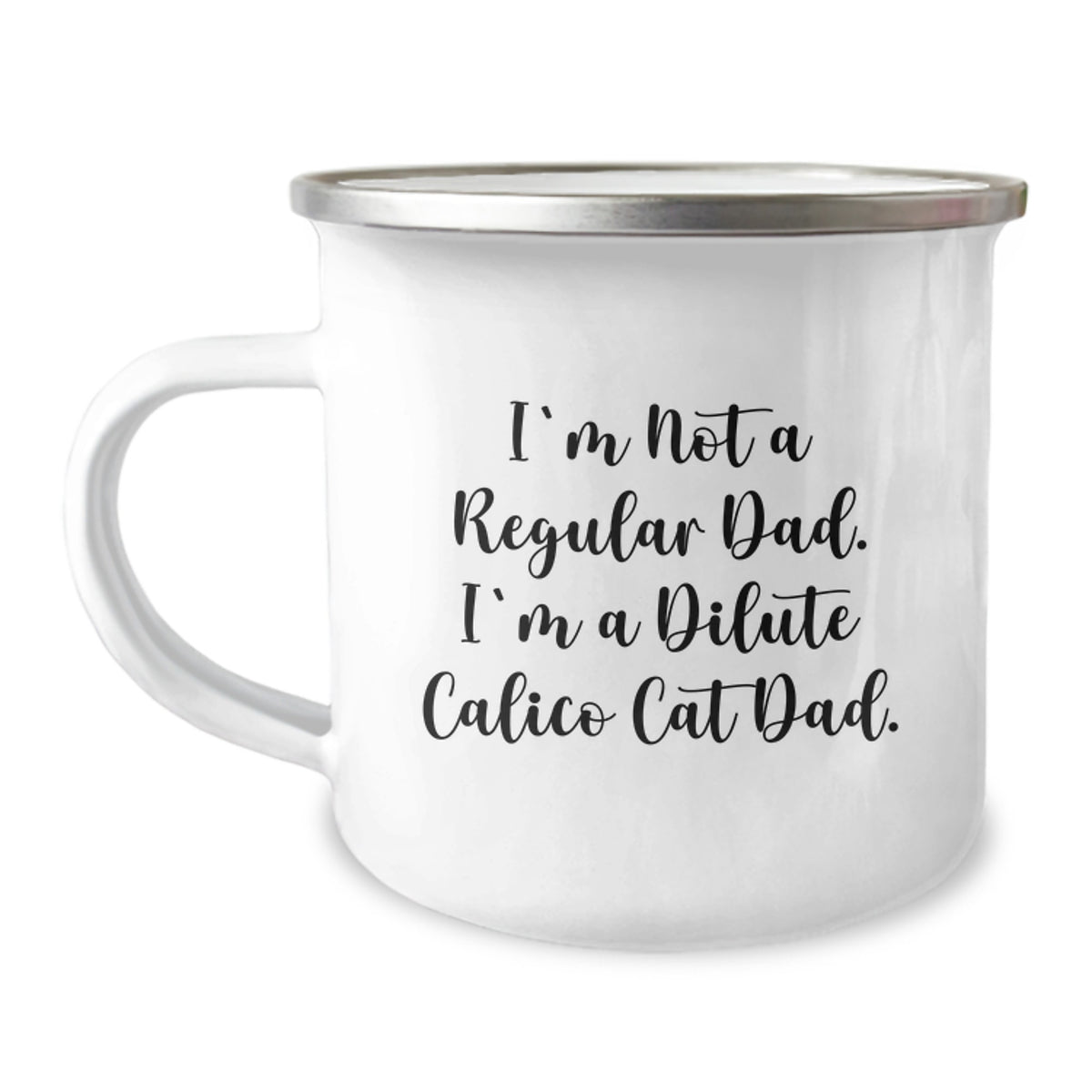 Dilute Calico Cat Dad Gifts from Men, Funny Camping Mug for Dilute Calico Cat Lovers, Christmas Unique Gifts - Image 1