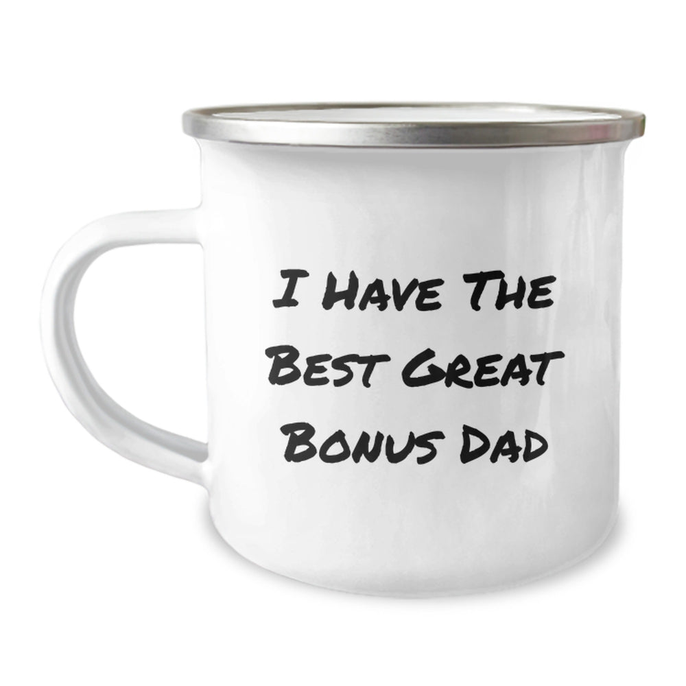 Funny Bonus Dad Gifts for Camping Mug - I Have The 'Best' Great Bonus Dad - Christmas Unique Gifts from Men to Dad - Image 1