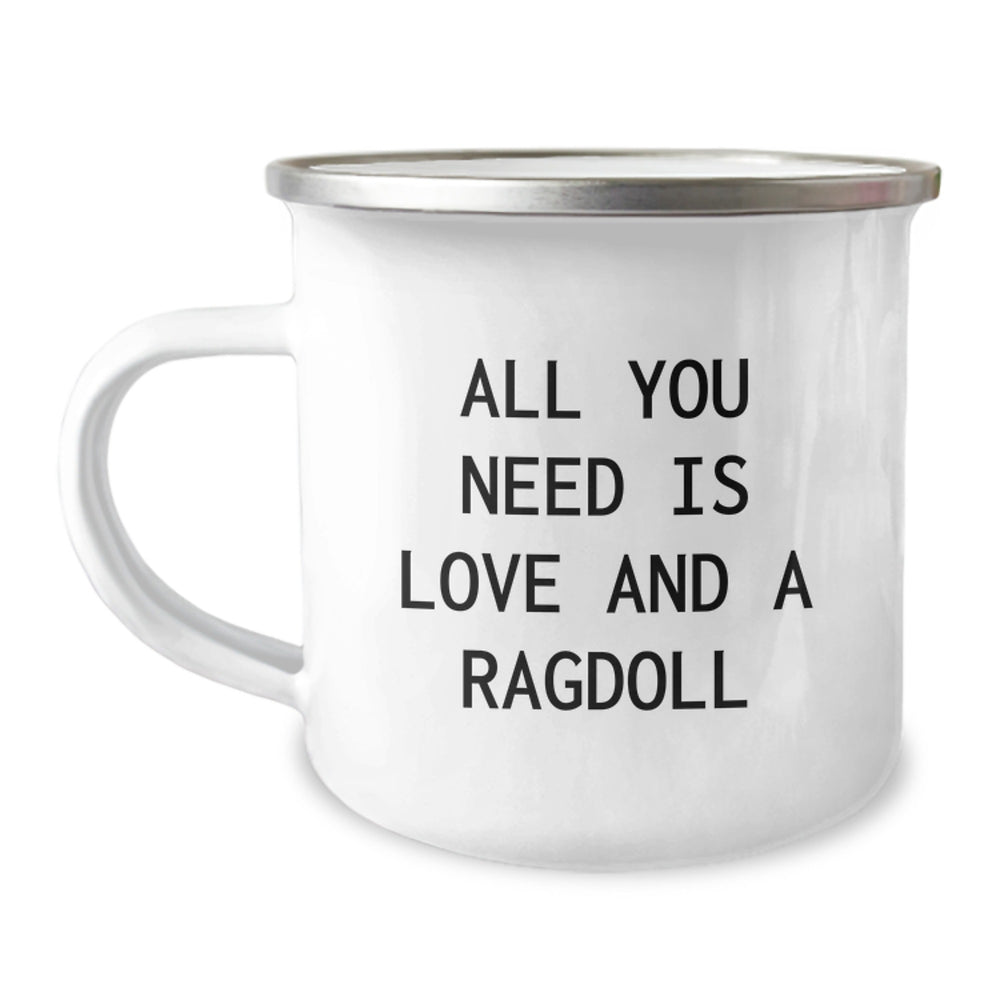 Ragdoll Cat Lovers Gifts from Family with Quote 'All You Need Is Love And A Ragdoll' for Graduation Unique Gifts - Image 1