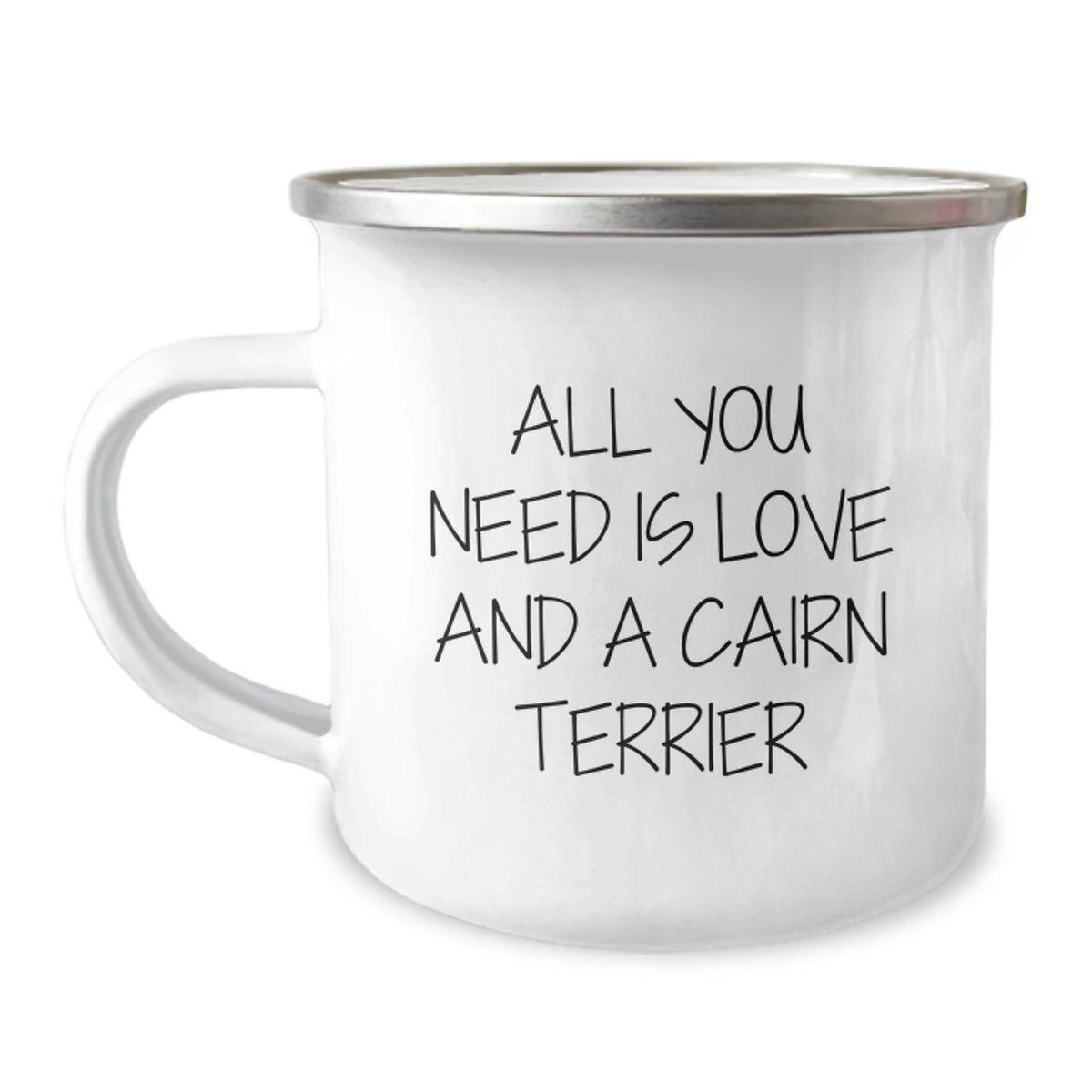 Cute Cairn Terrier Dog Christmas Unique Gifts for Men Women Family - All You Need Is Love And A Cairn Terrier Camping Mug, Funny - Image 1