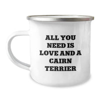 Load image into Gallery viewer, Funny Cairn Terrier Dog Camping Mug Gifts from Men to Friends for Christmas Unique - Image 1
