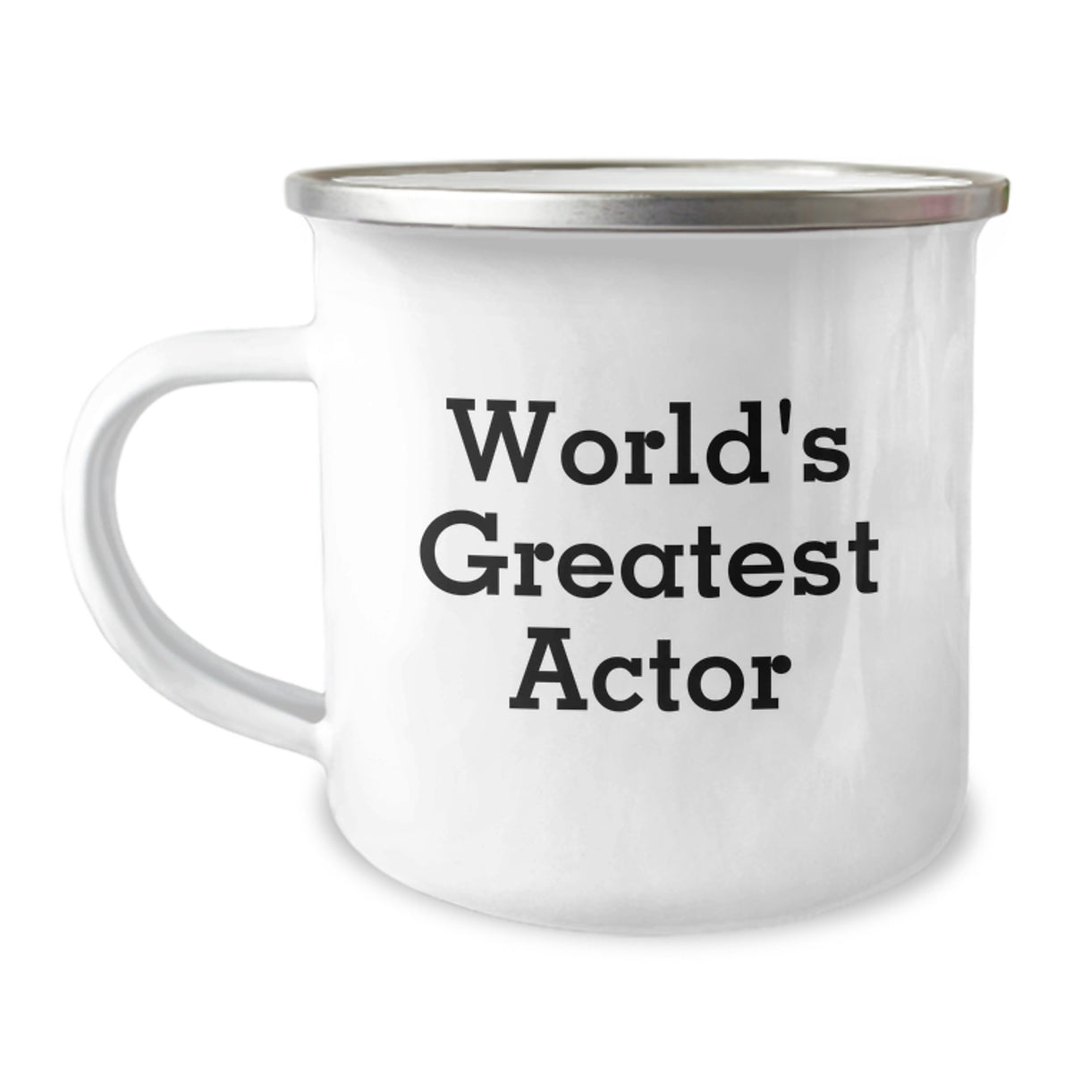 Funny Actor Gifts for Him from Friends - 'World's Greatest Actor' Camping Mug, Birthday Unique Gifts - Image 1