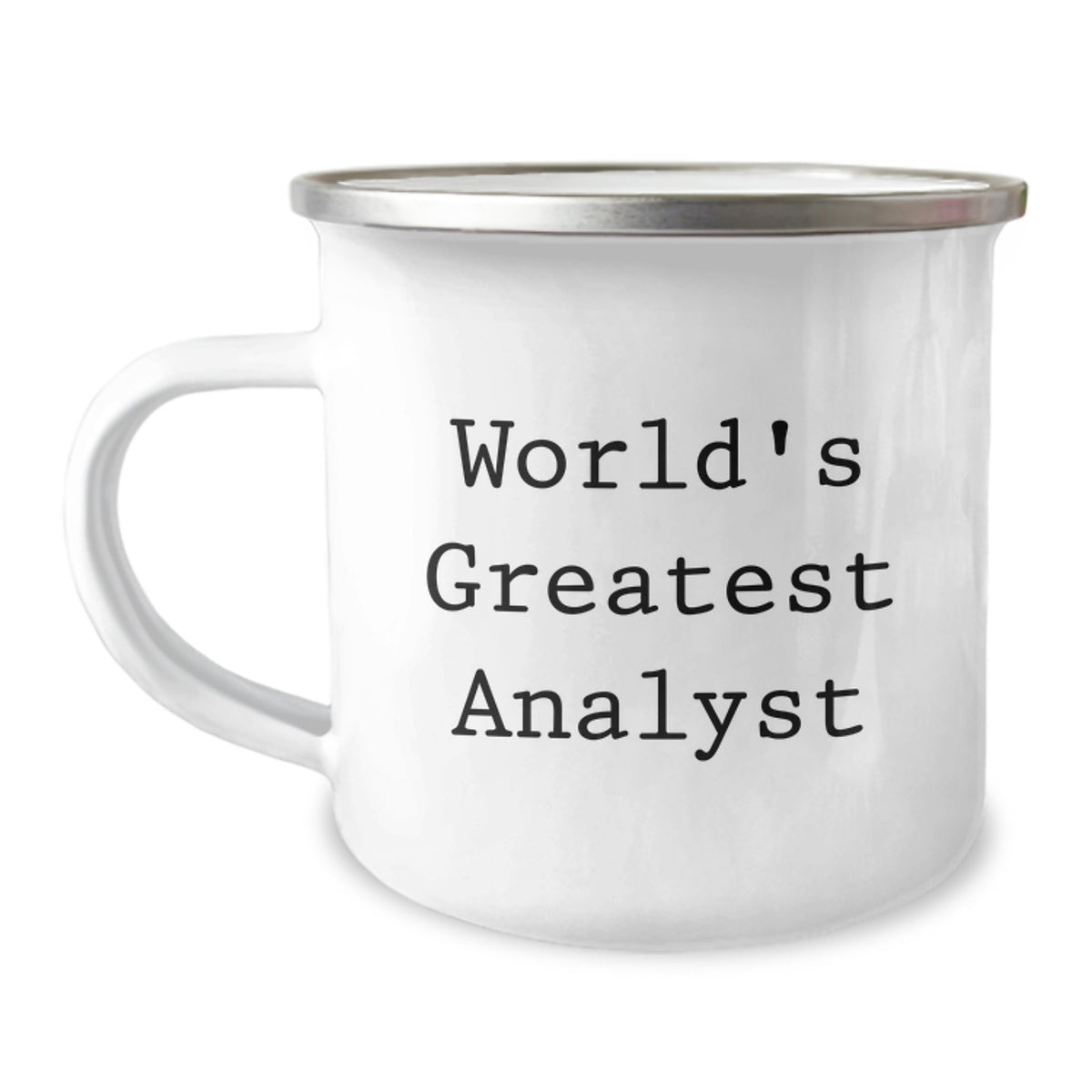 Funny Analyst Gifts, Camping Mug, 'World's Greatest Analyst' Quote, Christmas Unique Gifts from Friends, Perfect for Men and Women - Image 1