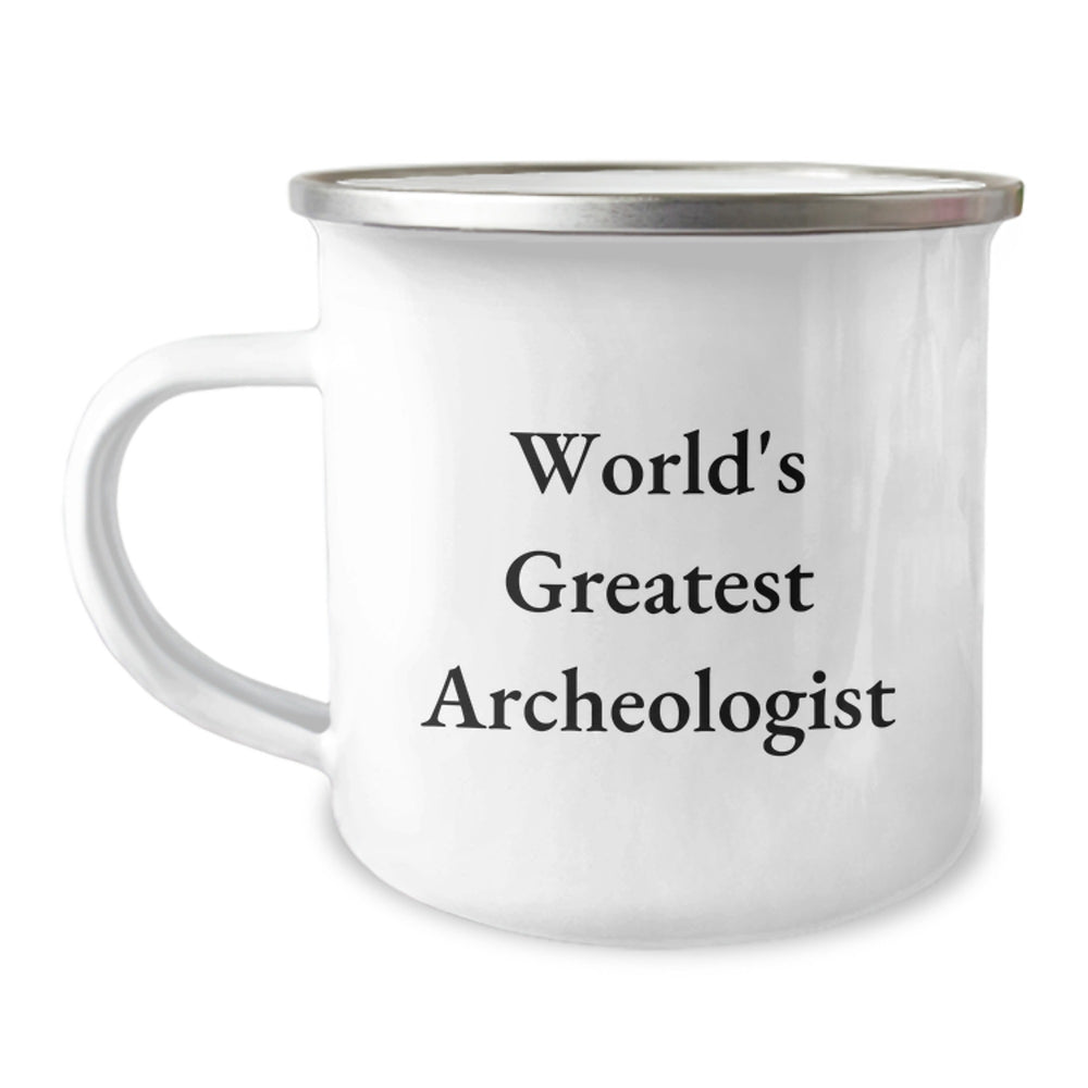Funny Archeologist Gifts for Men, World's Greatest Archeologist Camping Mug, Christmas Unique Gifts from Friends - Image 1