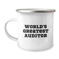 Load image into Gallery viewer, Funny Auditor Quotes World&#39;s Greatest Auditor Gifts for Husband Birthday Camping Mug, Gifts from Men, Gifts for Auditor - Image 1
