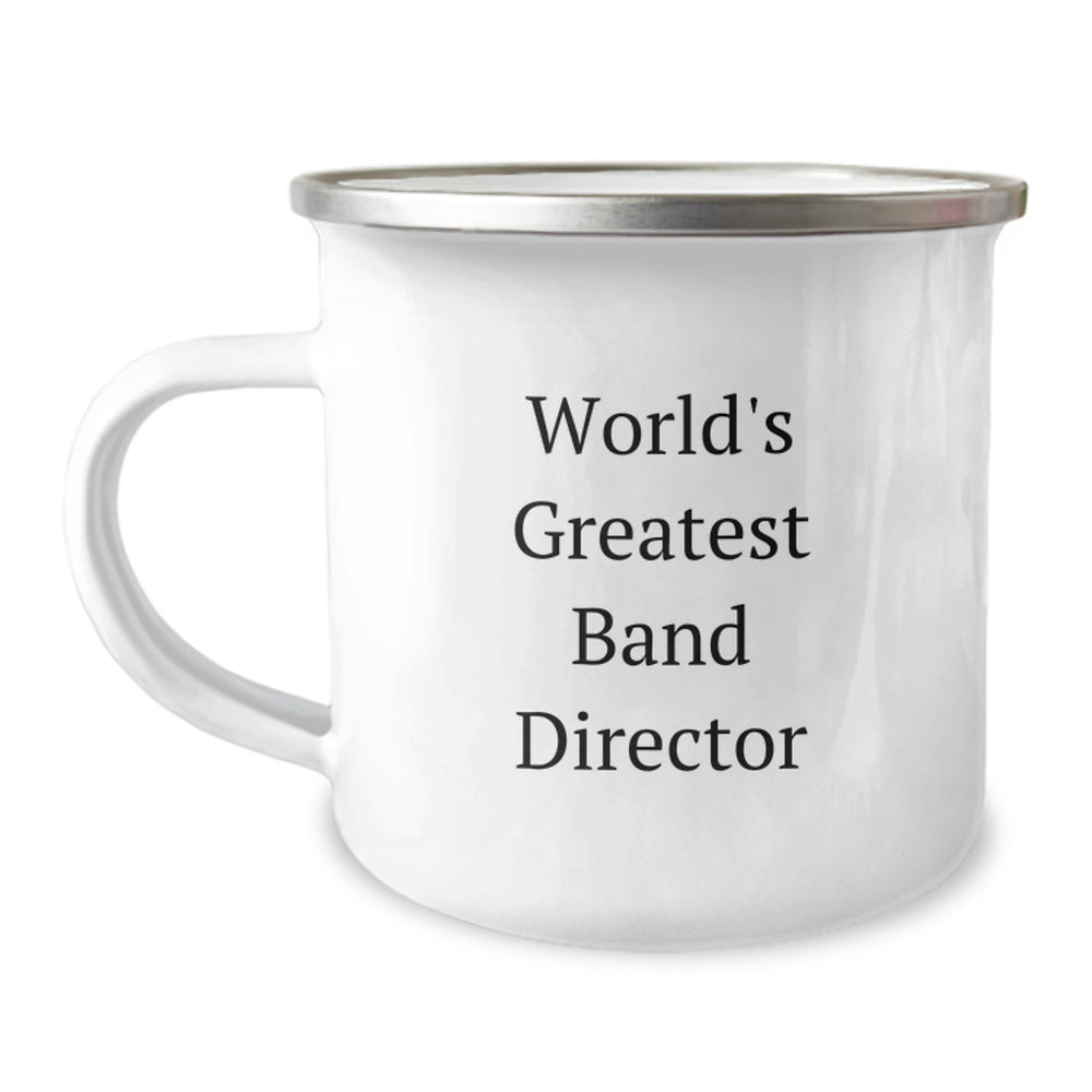 Funny World's Greatest Band Director Gifts from Friends for Band Director Camping Mug, Unique Graduation Gifts - Image 1