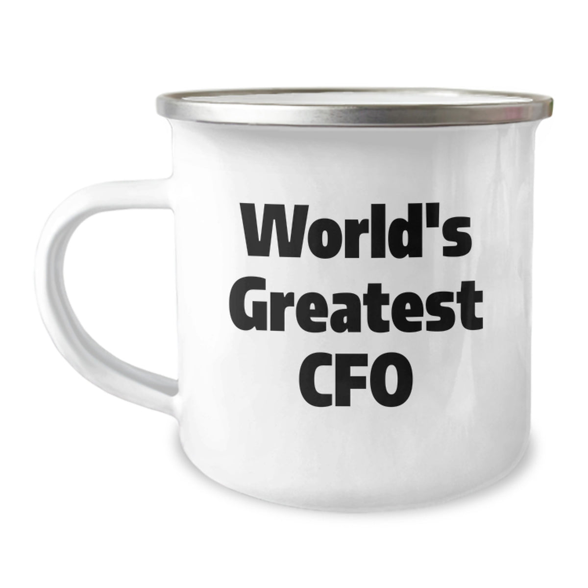 Funny CFO World's Greatest Graduation Gift for Men from Friends and Family, Unique Camping Mug with Quote - Image 1