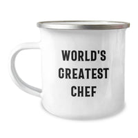 Load image into Gallery viewer, Funny Chef Gifts from Friends for the World&#39;s Greatest Chef Graduation Camping Mug - Image 1
