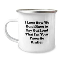 Load image into Gallery viewer, Funny Drafter Gifts from Family, &#39;I Love How We Don&#39;t Have To Say Out Loud That I&#39;m Your Favorite Drafter&#39; Graduation Unique Gifts for Men, Women, Friends, Coworkers, Family - Image 1
