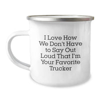 Load image into Gallery viewer, Funny Trucker Gifts from Men, For Your Favorite Trucker on Birthday Unique Gifts, Camping Mug - Image 1