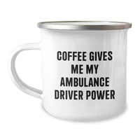 Load image into Gallery viewer, Funny Ambulance Driver Gifts - Coffee Lovers Birthday Mug for Ambulance Driver Men, Best Ambulance Driver Present, Unique Ambulance Driver Camping Mug - Image 1
