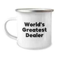 Load image into Gallery viewer, Funny World&#39;s Greatest Dealer Gifts from Men to Dealers - Christmas Unique Dealer Mug Camping Gifts - Image 1
