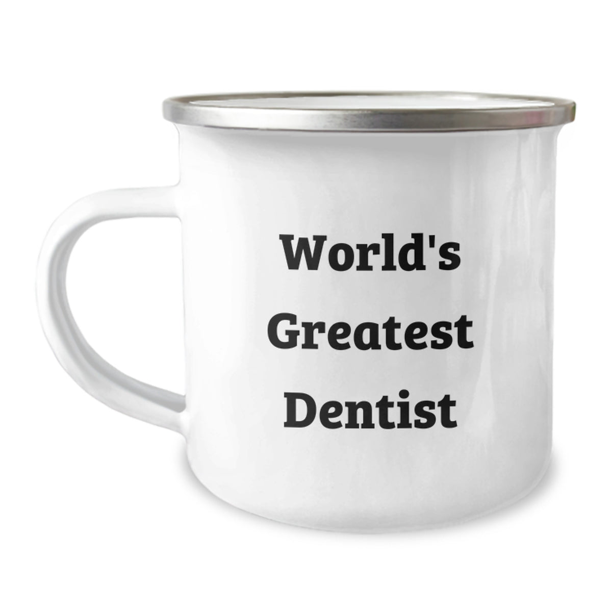 Dentist Gifts from Friends for Birthday - World's Greatest Dentist Camping Mug, Funny Quote - Image 1