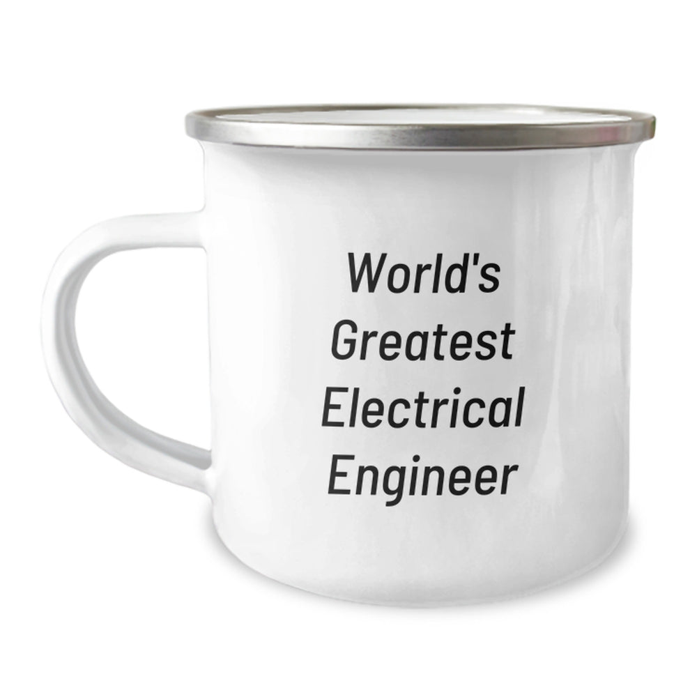 Funny Electrical Engineer Gifts for Him, World's Greatest Quote on Camping Mug, Perfect Graduation Present from Friends, Coworkers or Family - Image 1