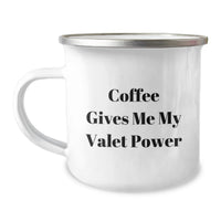 Load image into Gallery viewer, Valet Power Funny Camping Mug Gifts for Men, Women, Friends from Family, Christmas Unique Presents - Image 1