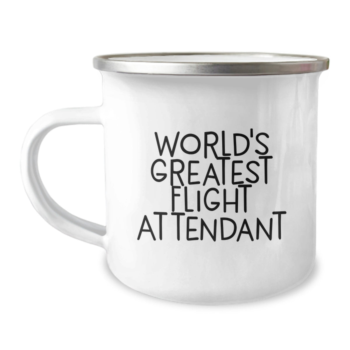 Funny Flight Attendant Gifts from Friends and Family, World's Greatest Flight Attendant Camping Mug for Men and Women, Unique Christmas Unique Gifts - Image 1