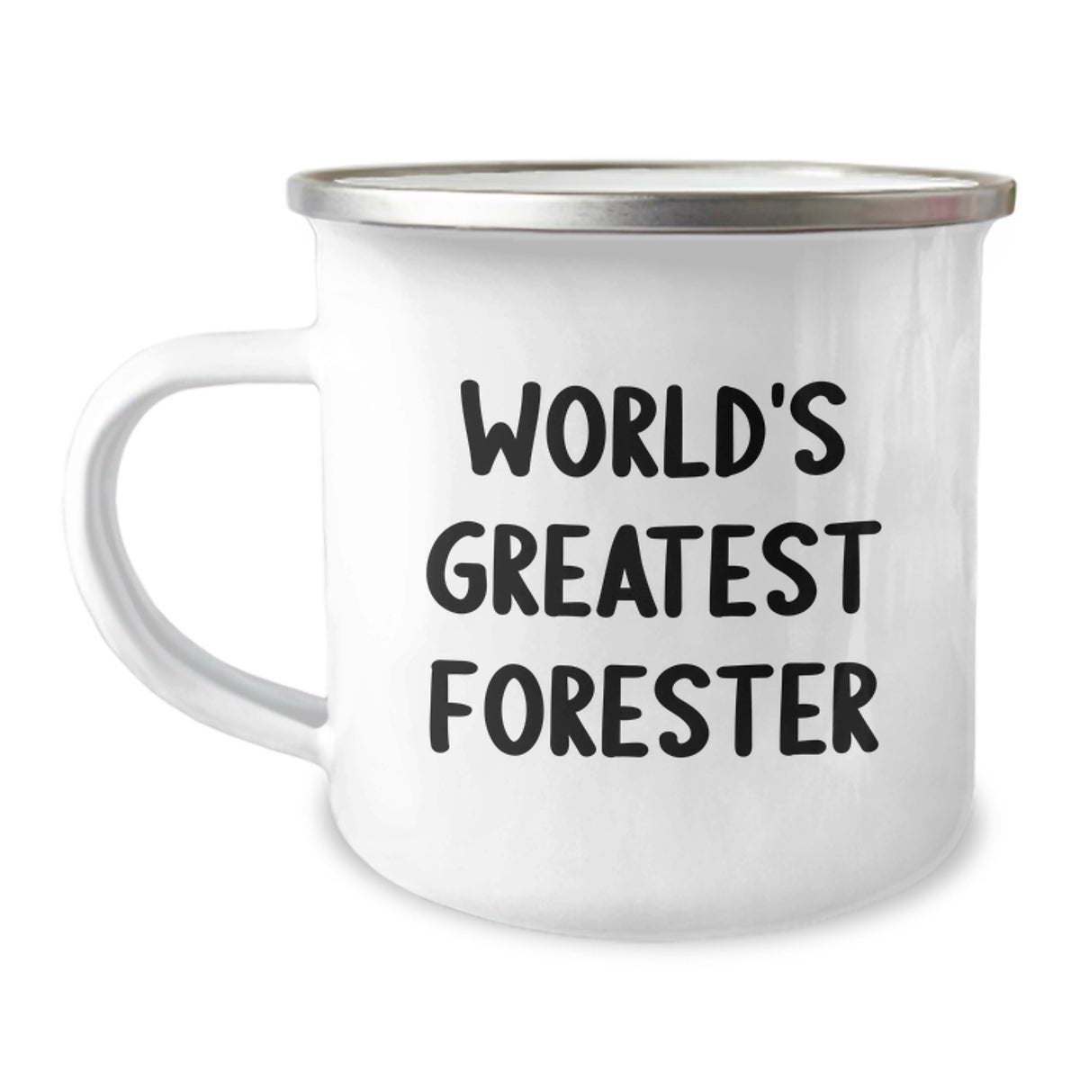 Forester Gifts from Family - World's Greatest Forester Camping Mug for Graduation, Funny Quote, 12 oz Stainless Steel with Enamel Finish, Perfect for Men Women Friends Coworkers - Image 1